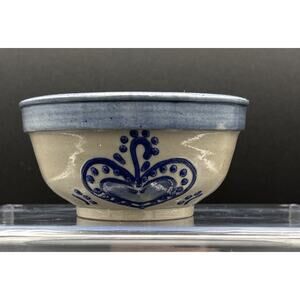 VTG 1998 Beaumont Brothers Pottery BBP Small Hand Painted bowl 2” Tall